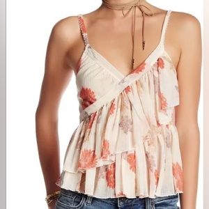 Floral Ruffle Tank